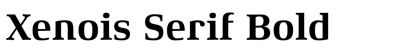 Xenois Serif Bold